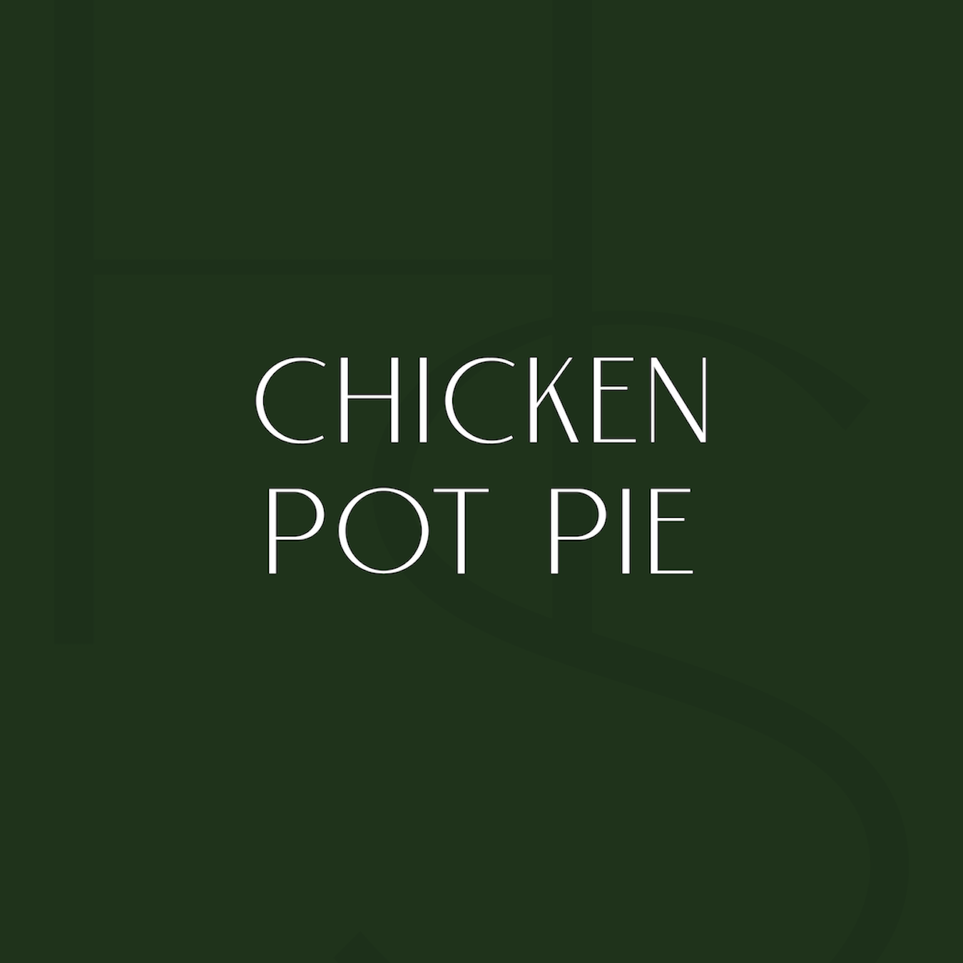 Chicken Pot Pie