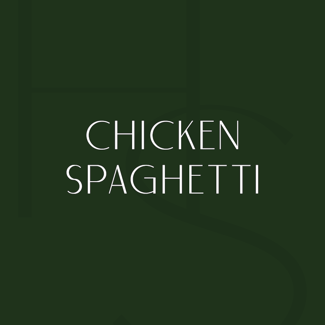 Chicken Spaghetti