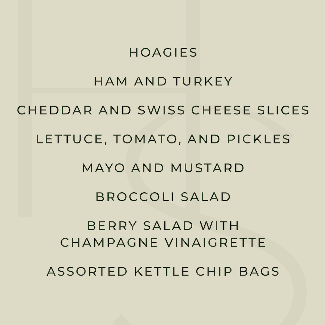 Deli Buffet for 10