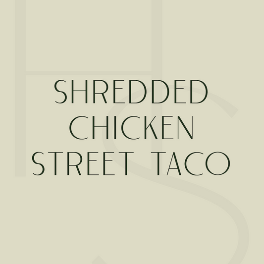 Shredded Chicken Street Taco