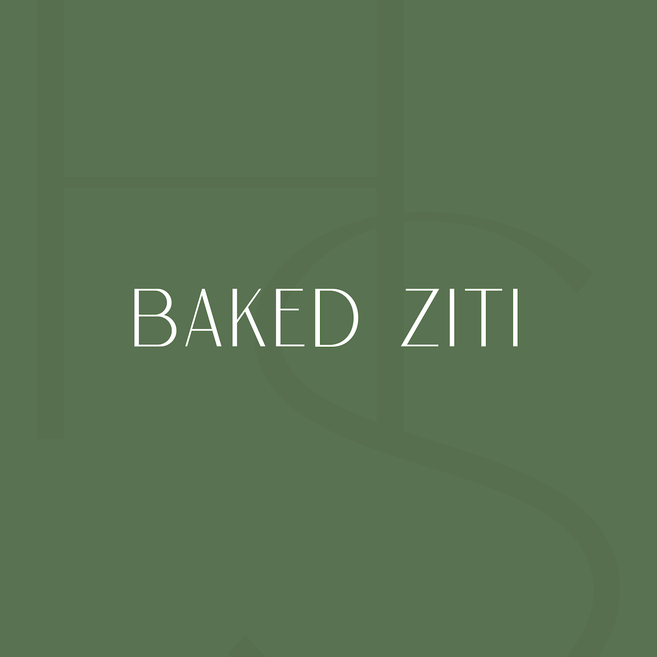 Baked Ziti