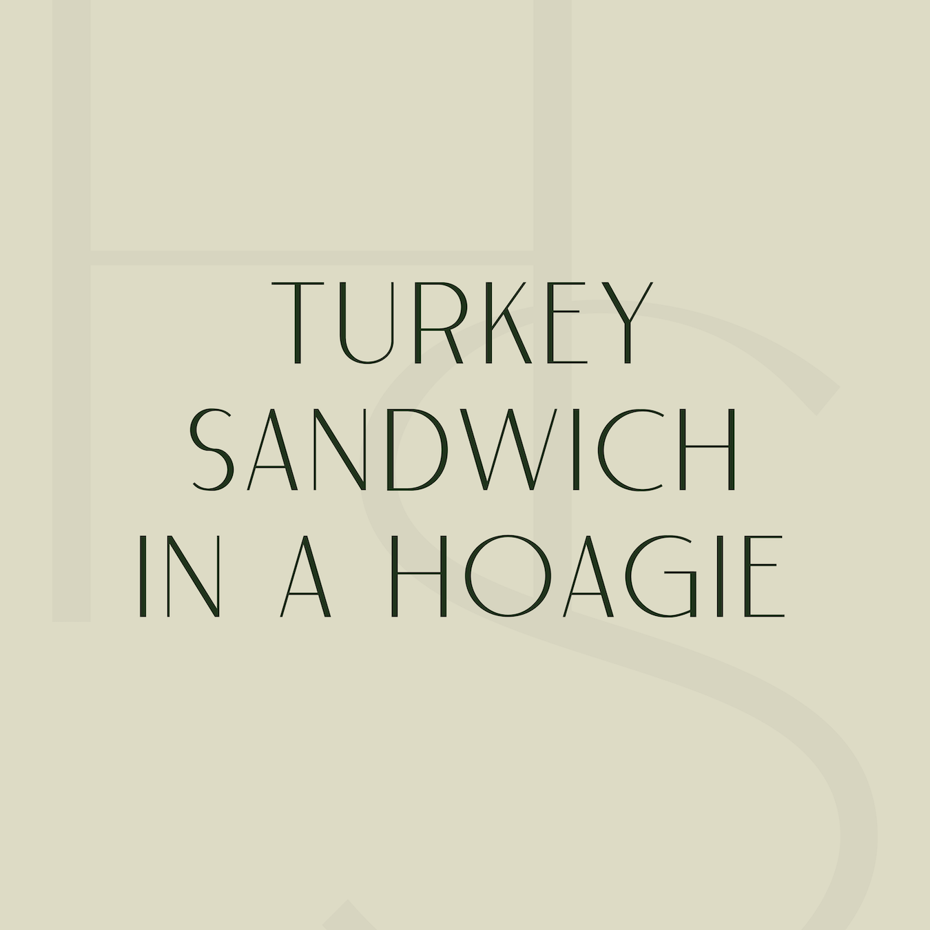 Turkey Sandwich in a Hoagie
