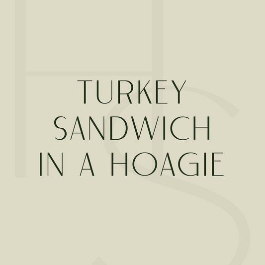 Turkey Sandwich in a Hoagie