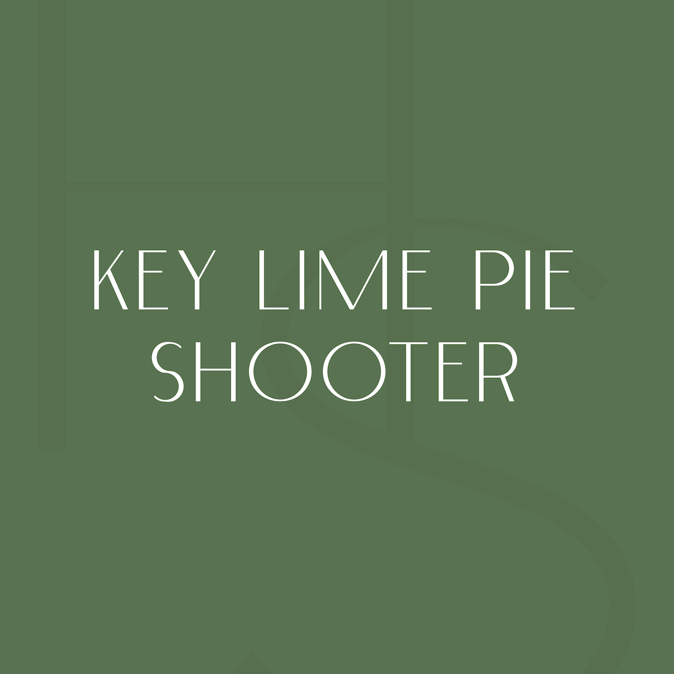 Key Lime Pie Shooter